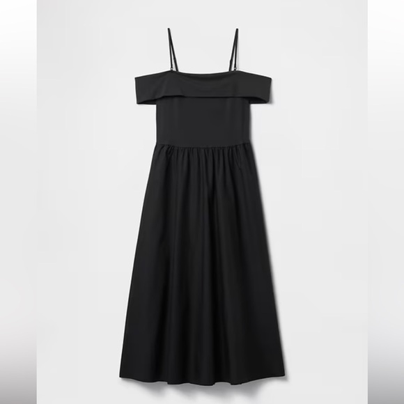 Gap Mixed Media Off-Shoulder Midi Dress - Picture 7 of 10